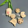 Clips de Chupeta de Madeira, Corrente de Clips de Chupeta de Madeira de Faia, Anti-Perda, Ecológico, Atacado do Fabricante, Arte em Madeira, Madeira Maciça, Minimalista Moderno