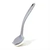 Estropajo de lufa para ollas no daña las ollas, mango largo no lastima las manos, nuevo cepillo de limpieza para cocina, estropajo de lufa para lavar platos herramienta mágica