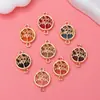 Joyas Creativas DIY Accesorios Galvanizados Nuevo Árbol del Dinero Hueco Collar de Vidrio Pulsera Colgante Venta al por Mayor