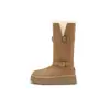 Primeiro Encontro Inverno Zero Graus Primeira Neve~Borda Arredondada Sola Grossa Cano Médio-Alto Pelo Botas Curtas Botas de Neve Femininas Botas Longas