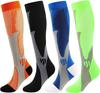 4 pares de calcetines deportivos de presión transfronterizos para mujer, calcetines de pantorrilla para saltar la cuerda, calcetines elásticos de compresión, venta al por mayor