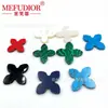 Nácar Blanco Natural Trébol de Cuatro Hojas Piedra Suelta Accesorios para Joyería Componentes para Joyería DIY Fábrica de Piedras Preciosas Accesorios Mayoristas Transfronterizos