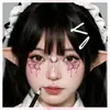 Atmósfera de Año Nuevo Corazón Dulce Pegatinas de Tatuaje Coloridas Rubor Pegatinas para la Cara con Purpurina Maquillaje Festival de Música Atmósfera Pegatinas Creativas Mayoreo