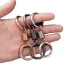Llavero Premium de Doble Anillo con Resorte, Colgante de Anillo Estilo Nuevo, Gancho para Colgar en la Cintura, Universal para Vehículos Eléctricos, Llavero Unisex