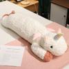 Muñeco de Gato de Dibujos Animados Acostado en la Cama, Niño y Niña Elefante Durmiendo en la Cama, Almohada para Piernas de Lado, Almohada Larga