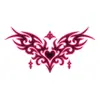 Pegatinas de Tatuaje de Sucubio Morado Rojo en Forma de Corazón Duran de 5 a 7 Días, Impermeables y de Larga Duración, Tatuajes de Pareja, Maquillaje Corporal Sexy para Chicas