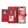 Adecuado para iphone15pro Funda de Teléfono Espejo Tarjetero Apple 14Pro Tarjetero con Cordón Billetera Tapa Abatible Funda Protectora
