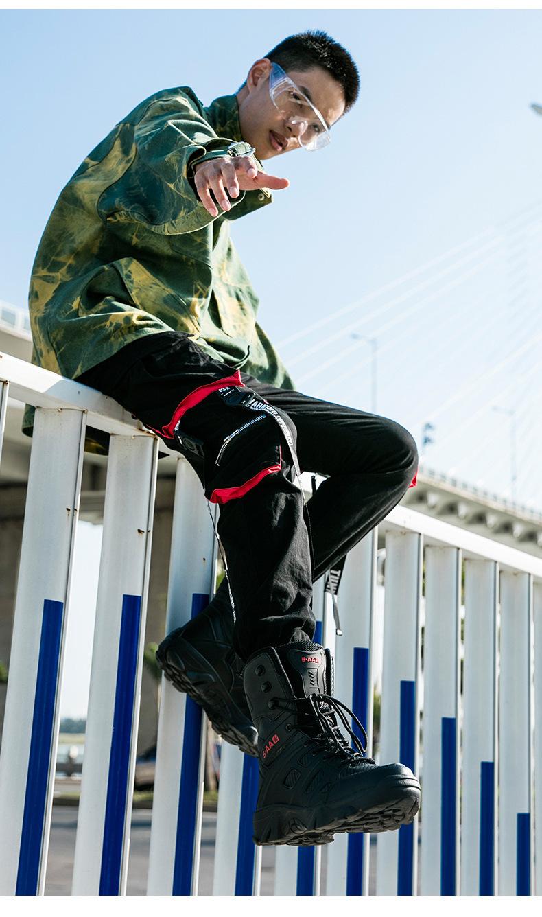 战术高帮军靴大码