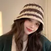 Sombrero de Pescador Versátil Cálido y a Prueba de Frío para Otoño e Invierno para Mujer, Sombrero de Cubo Casual para Exteriores que Protege los Oídos, Sombrero de Moda Tendencia