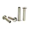 Pasador Remache Semihueco GB12618 Remachado en Frío Acero Inoxidable 304 Cabeza Redonda Plana Clavo Hueco para Puesto al Aire Libre