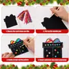 Tarjetas de Rascar de Colores Transfronterizas Set de Tarjetas de Rascar Arcoíris para Manualidades Tarjetas de Juguete de Arte de Rascar Hechas a Mano para Navidad