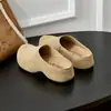 Sandalias Birkenstock de gamuza de cuero genuino para mujer - de suela gruesa, puntera cerrada, tipo mule sin talón, versátiles y elegantes