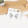 Maquillaje para Niños Pegatinas Faciales de Diamante Acrílico, Pegatinas Faciales de Diamante de Resina Ecológicas, Pegatinas para Cejas de Diamante de Cristal
