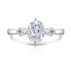 Anillo de Huevo de Paloma con Corte Flor de Hielo de Piedra Preciosa Colorida de Venta Caliente en TikTok Live para Mujeres Moda Transfronteriza Europea y Americana Anillo Simple de Diamante de Alto Carbono