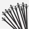 Hongsheng Hss Ataduras de Cables Tipo Tornillo de Bloqueo Automático Negro y Blanco Fabricante Ataduras de Cables de Plástico al por Mayor