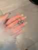 Pendientes de lujo ligeros con clip de perla gris y circonita, sin orejas, diseño de nicho, personalidad retro avanzada, sencillos y combinables con todo.