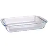 Nueva bandeja para hornear de vidrio de borosilicato, adecuada para hornos domésticos, hornos de microondas y para hornear pescado y carne.; molde para hornear resistente al calor