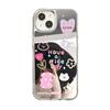 Funda Espejo de Flores en Forma de Corazón Adecuada para iPhone 17 Pro Max, iPhone 15, Apple 13/14 Agujero Grande, iPhone 16 Espejo de Maquillaje