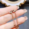 Venta al por mayor de fábrica Pendientes Populares de Turmalina Natural con Incrustaciones de Plata S925 Piedra Principal 4*6 Joyería de Lujo Venta Directa de Fábrica