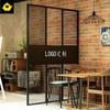 Parede divisória de tela de ferro vazada para hóspedes, restaurante, bar, churrasqueira, hot pot, divisória de hotel, decoração de teto de rede de vento industrial