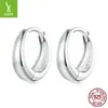 Hebilla de oreja brillante simple plateada Ziyun versátil estilo moda transfronterizo para mujer estilo commuter pendientes de aro de plata de ley s925 fabricante
