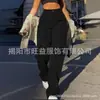 Venda Direta Europeia e Americana Nova Tendência Simples Harajuku Verão Novo Cintura Alta Casual Americano Roupa de Trabalho Calças Unissex