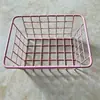 Cesta de Frutas Doméstica de Hierro Forjado Nórdico Cesta de Almacenamiento Escritorio Miscelánea Cesta de Metal Multifuncional Cesta de Metal