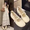 Zapatos Lolita de Cuero Redondos con Lazo Lindo Estilo Japonés Jk para Mujer Modelo Nuevo 2026 para Combinar con Faldas Zapatos Mary Jane