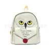 Mochila Pequena Coruja Clássica do Menino Que Viveu Academia de Magia Periférico Mochila de PU Bolsa Peluda