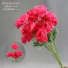 Boda Rosa Rojo Flor de Simulación Boda Flor Falsa Flor de Camino Material Fila de Flores Flor Flor de Seda Paisaje de Ventana Arte Floral de Cascada