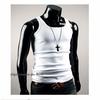 Chaleco de verano nuevo para hombre, ajustado, moderno, elástico, de algodón puro, informal, con cuello cuadrado, ropa interior coreana para hombre