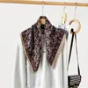 Loja de Roupas Lenço de Seda Estilo Old Money Cinto de Cintura Espinha de Peixe Bolinhas Lenço Quadrado Lenço Vintage Feminino Decoração de Cinto de Cintura