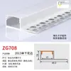 Calha de Luz de Liga de Alumínio Calha de Alumínio Embutida Linha U Luz Oculta Tira de Luz Preta Luz Linear de Teto Luz de Linha LED