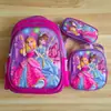 Venta al por mayor de fabricante juego de tres piezas de mochila escolar para estudiantes de primaria mochila de gran capacidad de 16 pulgadas, envío directo de una pieza mochila escolar de caparazón duro 3D