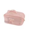 Bolsa de Maquillaje de Malla Hueca Explosiva Gran Capacidad Bolsa de Lavado de Cosméticos de Viaje Bolsa de Almacenamiento Multifuncional Portátil