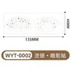 Pegatinas de Tatuaje Metálico Transfronterizas, Pegatinas de Foil Dorado Impermeables para Sombra de Ojos, Pegatinas de Ojos con Brillo para Fiestas de Maquillaje Europeas y Americanas, Pegatinas Temporales de Maquillaje para la Cara