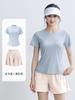 Estilo Novo de Verão com Costas em Tela Shorts de Manga Curta Roupa Esportiva Corrida ao Ar Livre Solta Roupa de Esportes Yoga