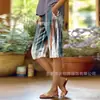 Pantalas Casuais de Rua da Moda Personalizadas com Impressão Digital 3D de Novo Estilo Europeu e Americano Transfronteiriço para Mulheres, Comprimento Médio, para Ir ao Trabalho, Verão