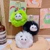 Colgante de Panda Bola de Peluche de Dibujos Animados Llavero Lindo para Coche Muñeco de Peluche Colgante para Bolso de Pareja Pequeño Regalo Venta al por Mayor