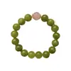 Pulseira de Peridoto Verde Edição Limitada de Natal, Mesmo Estilo da Xiaohongshu, Pulseira de Gato da Sorte Estilo Chinês Atacado
