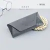 Nuevas Gafas de Sol Gafas de Montura Grande Estuche de Terciopelo Dorado Paño Portátil para Hombre y Mujer Estuche Sencillo de Moda Estuche Hecho a Mano