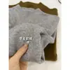 Tricô Maillard Retrô, Tricô Feminino de Gola Alta Meia-Calça Camada, Top Básico de Manga Longa Estilo Coreano para Outono e Inverno