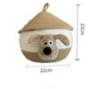 Desktop com tampa Cartoon Cotton Rope Cesta de armazenamento Dormitório de cabeceira Lanches Meias Diversos Cesta de cosméticos