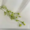 Flores Artificiales de Sol al por Mayor Flores Falsas Flores de Plástico Plantas Verdes Simuladas para Sala de Estar de Casa Muro de Plantas para Paisajismo Hojas Simuladas