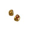 Clip de Oreja Irregular Dorado Matsumoto Huinai para Mujer Clip de Cobre Chapado en Oro Real Japonés Otoño e Invierno Simple Clips Cocleares para Oreja