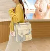Ina mochila multifuncional estilo fresco y académico estudiante escuela clase tutoría bolso de mano chica bolso de un solo hombro cruzado