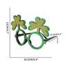St. Decorações de Dia de São Patrício Óculos Festival Irlandês Festa Adereços de Foto Chapéu Alto Verde Armação de Óculos Trevo