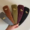 Diadema de estilo coreano de ala ancha para mujer con detalles dorados, Diadema de corona alta para uso diario, Versátil para salir
