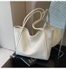 Cross-border Retro Bag Feminino Grande Capacidade 2024 Novo Outono e Inverno All-match Simples Bolsa de Ombro Casual Commuter Tote Bag