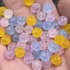 Cuentas de Calabaza de Colores Cuentas Sueltas de Jade Rosa Amarillo Azul Marino Cuentas de Melón de la Suerte Pulsera Joyería Accesorios Cuentas al por Mayor